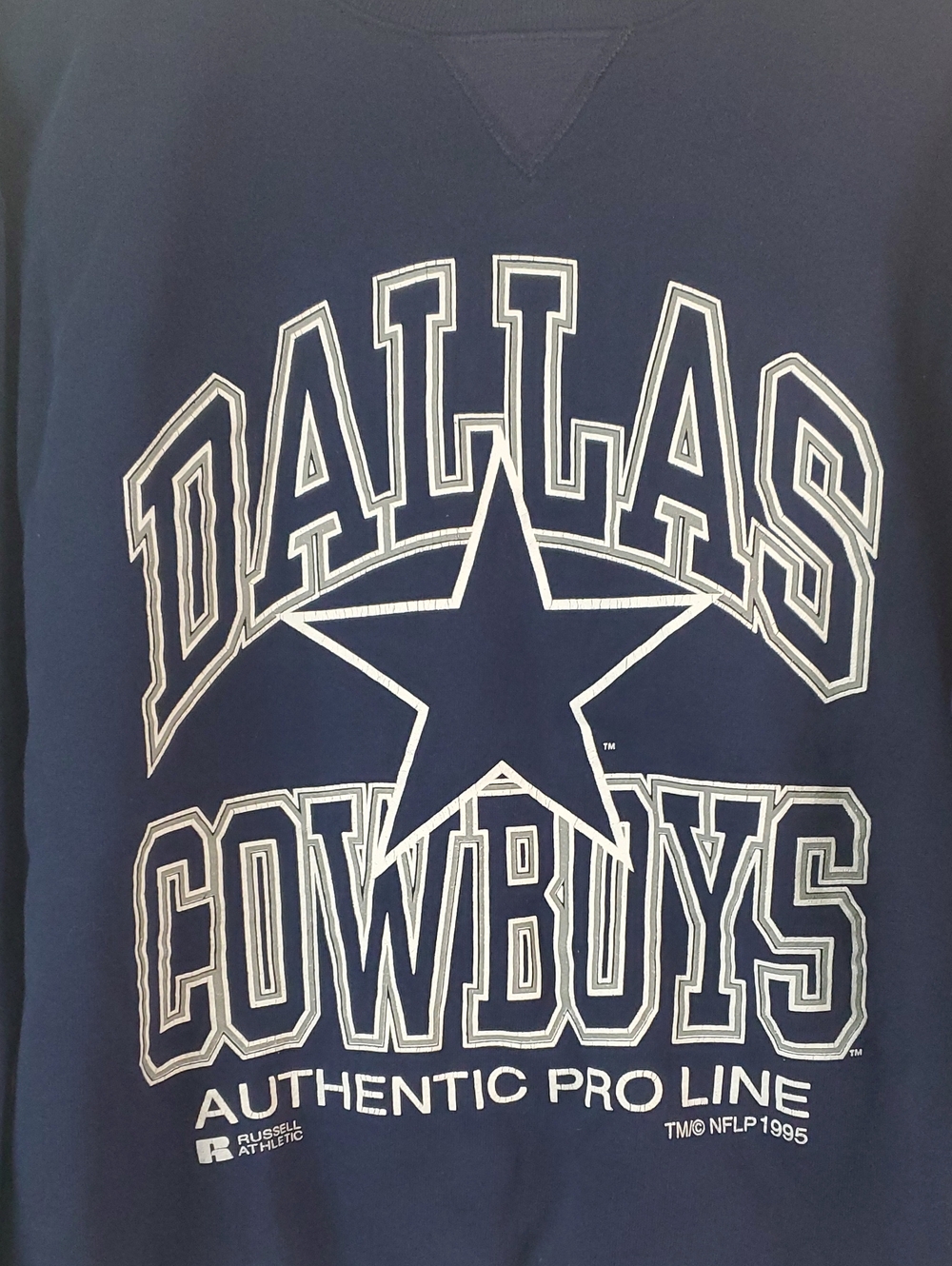 Vintage 90s Russell Athletic Dallas Cowboys Crewneck Sweatshirt Size Med Y2K - Picture 4 of 14
